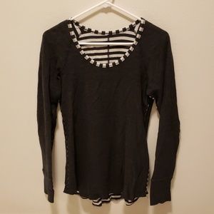 Lululemon reversible open your heart long sleeve